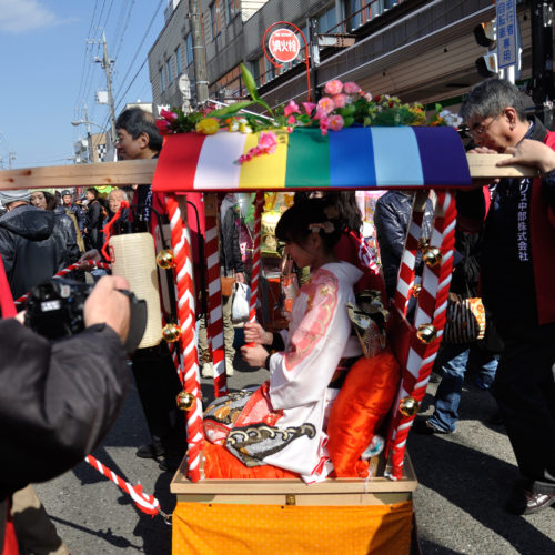 令和２年度(令和３年)　第１３回厄まいり宝恵駕籠道中行列【開催中止】